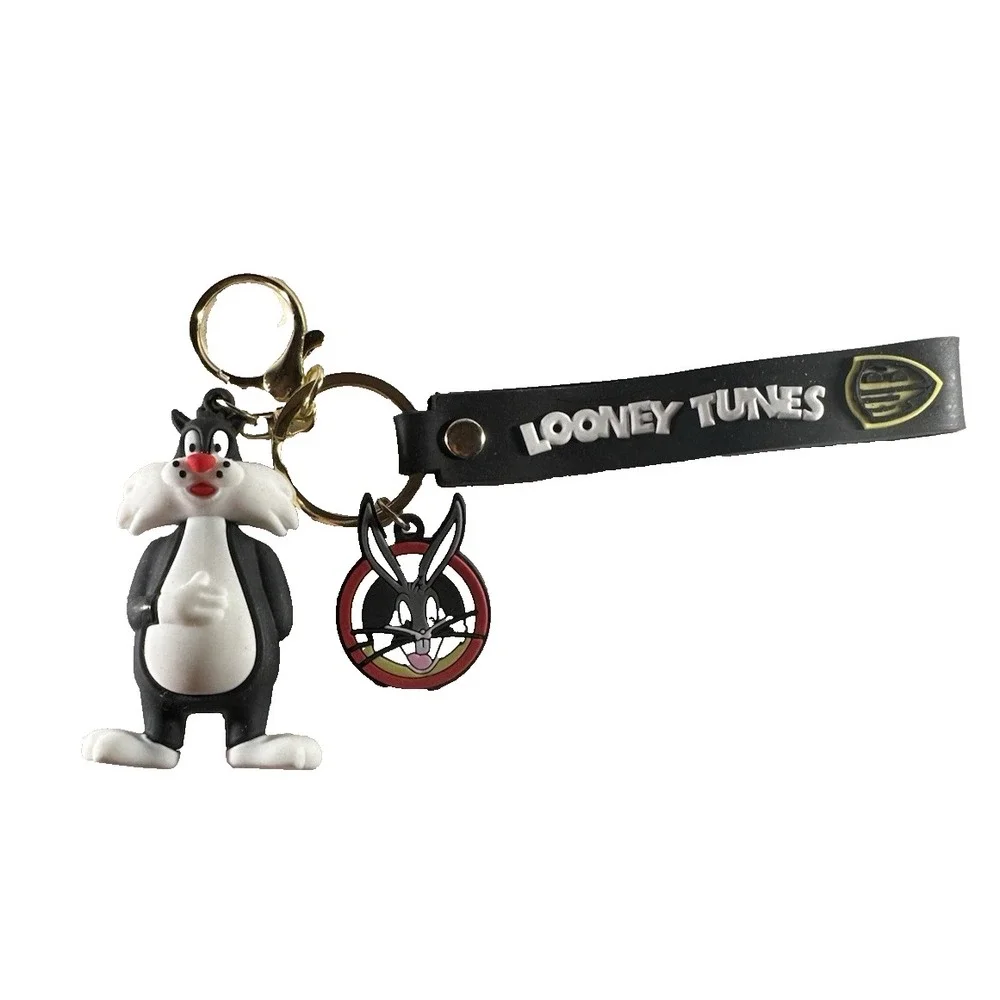 Bugs Bunny Looney Tunes Themed 3D Rubber Keychain/Bag Charm Wrist Strap